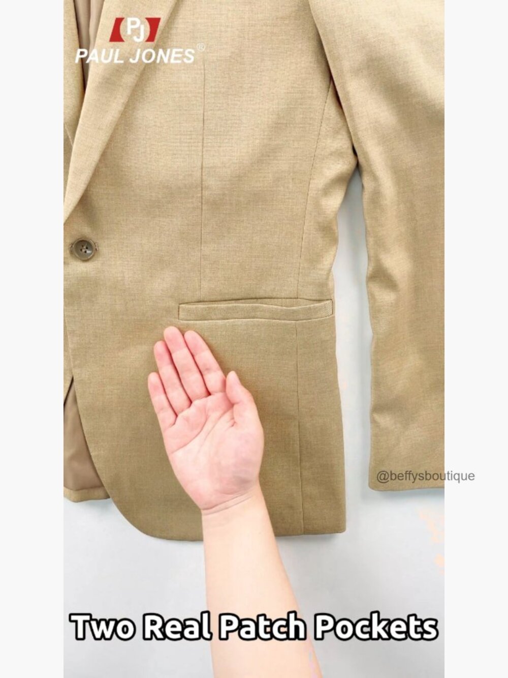Lightweight Men's Casual Blazer One Button Sport Coat Notched Lapel - Picture 7 of 7